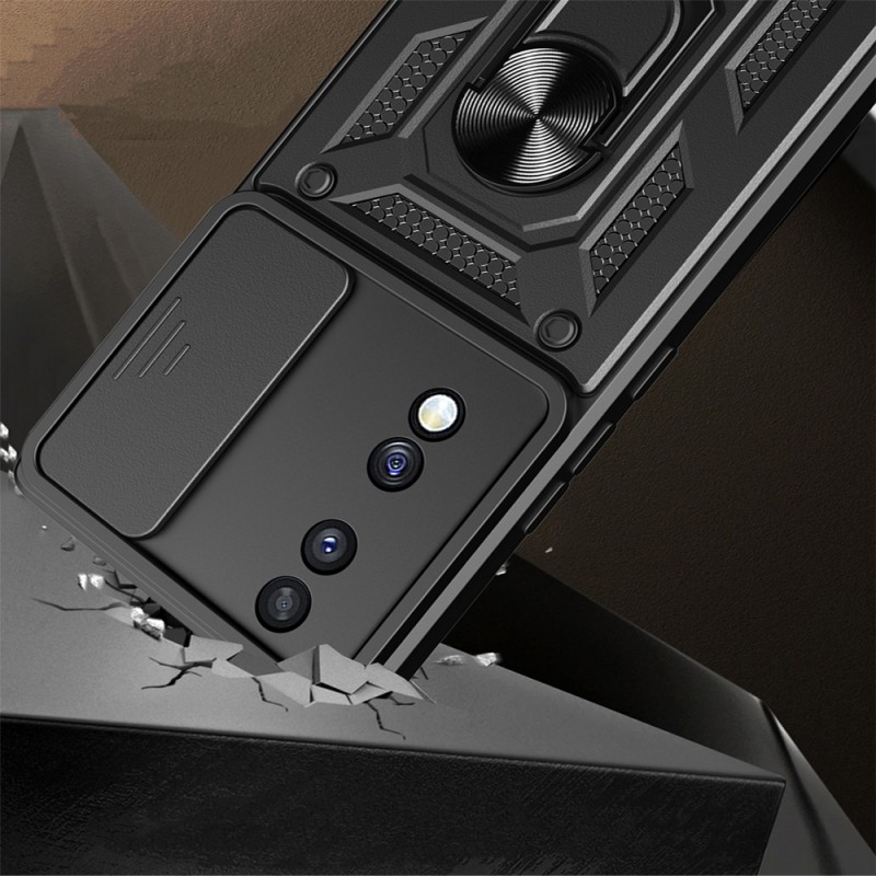 Bal-z Honor 70 Kılıf Magnetik Standlı Kamera Korumalı  Sürgülü Vega Kapak