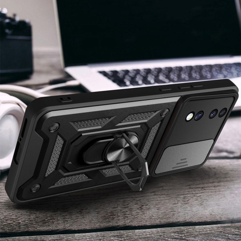 Bal-z Honor 70 Kılıf Magnetik Standlı Kamera Korumalı  Sürgülü Vega Kapak