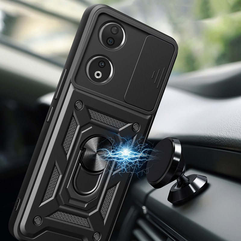 Bal-z Honor 90 Kılıf Magnetik Standlı Kamera Korumalı  Sürgülü Vega Kapak