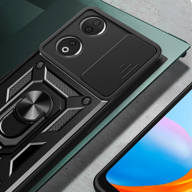 Honor 90 Kılıf Magnetik Standlı Kamera Korumalı Zore Sürgülü Vega Kapak Honor 90 Kılıf Magnetik Standlı Kamera Korumalı Zore Sürgülü Vega Kapak