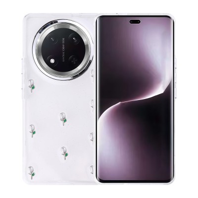 Bal-z Honor Magic 7 Lite Kılıf Airbag Tasarımlı Simli Şeffaf  Kutup Kapak