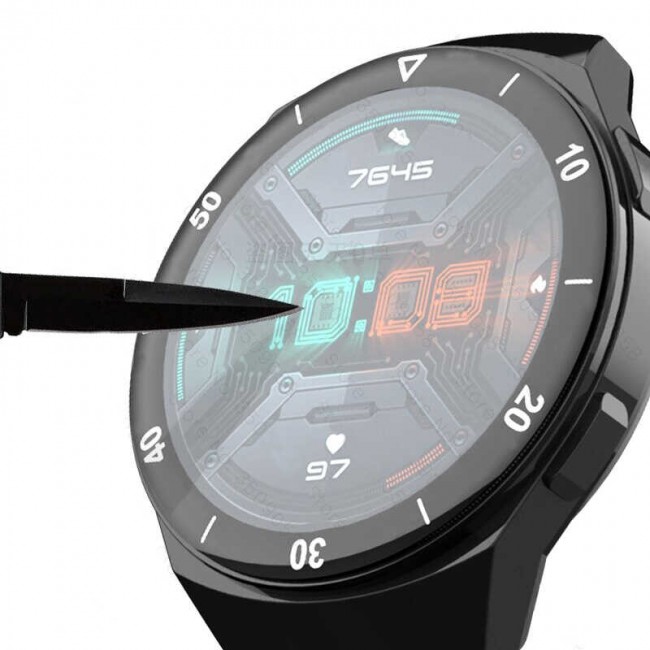 Huawei GT 2E 46mm Sport PMMA Pet Saat Ekran Koruyucu Huawei GT 2E 46mm Sport PMMA Pet Saat Ekran Koruyucu