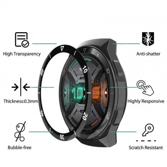 Huawei GT 2E 46mm Sport PMMA Pet Saat Ekran Koruyucu Huawei GT 2E 46mm Sport PMMA Pet Saat Ekran Koruyucu