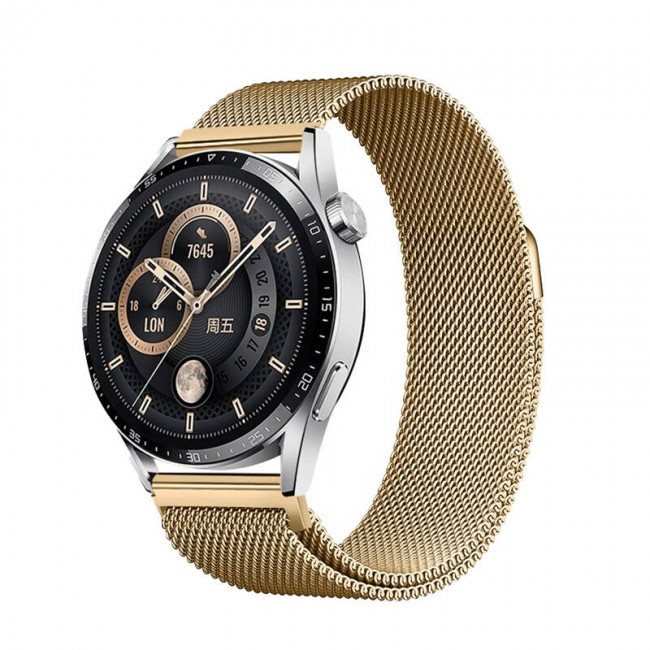 Huawei GT2 42mm Zore Band-12 20mm Metal Hasır Kordon Huawei GT2 42mm Zore Band-12 20mm Metal Hasır Kordon