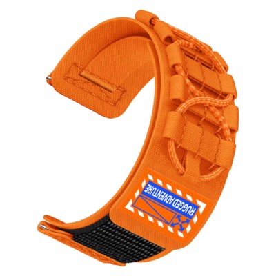 Bal-z Huawei GT2 42mm  KRD-112 20mm Orbital Örgülü Halat Tasarımlı Naylon Kumaş Hasır Kordon