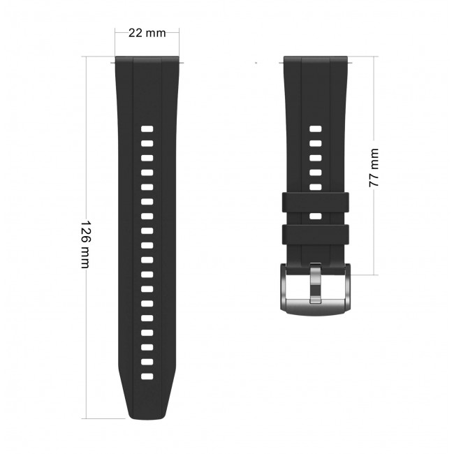 Huawei GT4 41mm Zore KRD-95 22mm Silikon Kordon Huawei GT4 41mm Zore KRD-95 22mm Silikon Kordon
