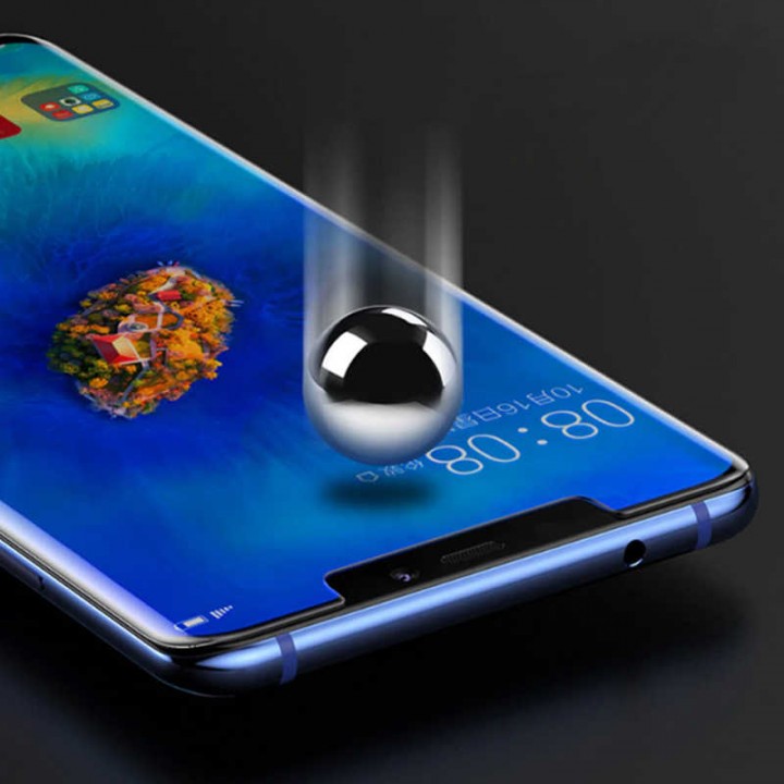 Huawei Mate 20 Lite Zore Kenarları Kırılmaya Dayanıklı Cam Ekran Koruyucu