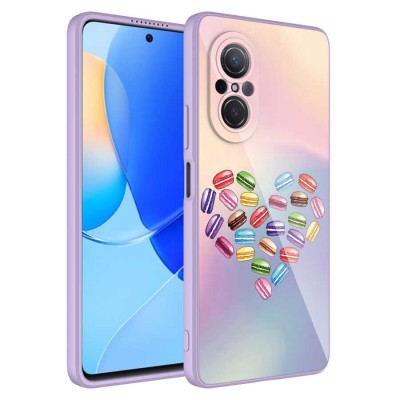 Bal-z Huawei Nova 9 SE Kılıf Kamera Korumalı Desenli Sert Silikon  Epoksi Kapak