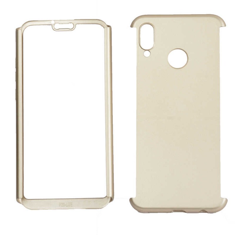 Bal-z Huawei P Smart 2019 Kılıf  360 3 Parçalı Rubber Kapak