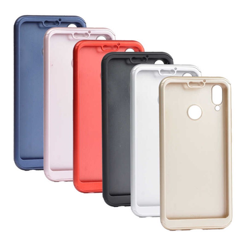 Bal-z Huawei P Smart 2019 Kılıf  360 3 Parçalı Rubber Kapak
