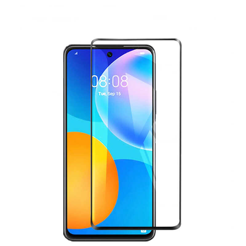 Bal-z Huawei P Smart 2021  Kenarları Kırılmaya Dayanıklı Cam Ekran Koruyucu