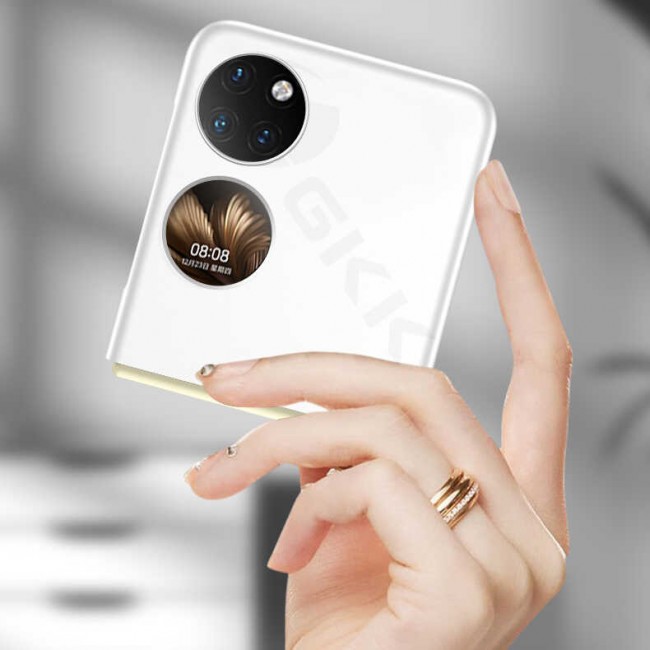 Huawei P50 Pocket Kılıf Zore Sert Kıpta Kapak Huawei P50 Pocket Kılıf Zore Sert Kıpta Kapak
