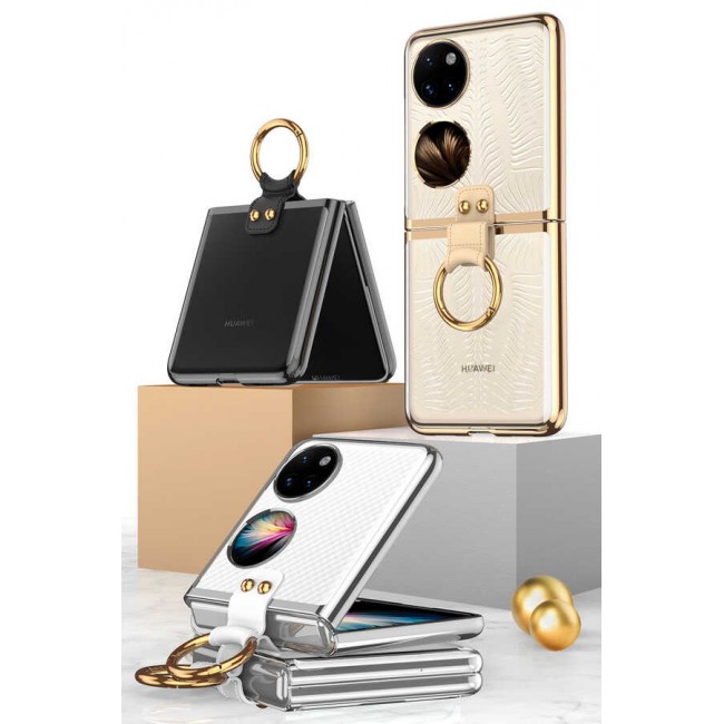 Huawei P50 Pocket Kılıf Zore Yüzüklü Kıpta Kapak Huawei P50 Pocket Kılıf Zore Yüzüklü Kıpta Kapak