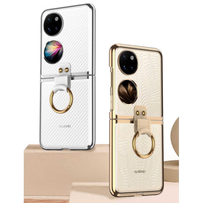 Huawei P50 Pocket Kılıf Zore Yüzüklü Kıpta Kapak Huawei P50 Pocket Kılıf Zore Yüzüklü Kıpta Kapak