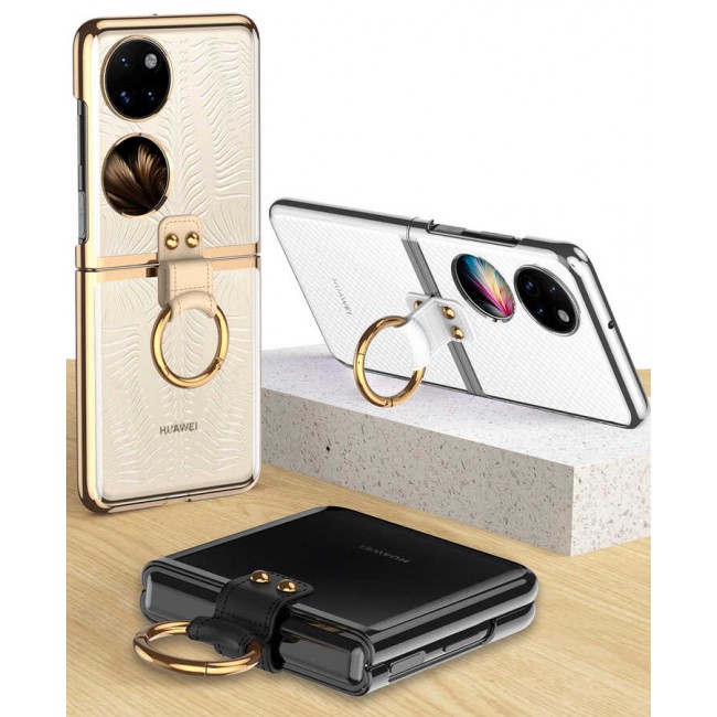 Huawei P50 Pocket Kılıf Zore Yüzüklü Kıpta Kapak Huawei P50 Pocket Kılıf Zore Yüzüklü Kıpta Kapak