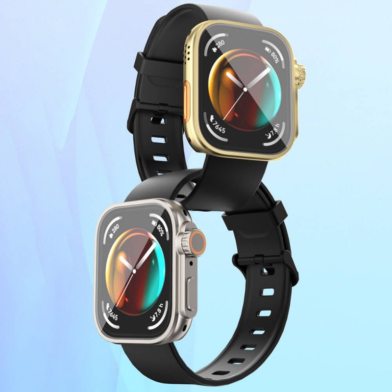 Bal-z Huawei Watch Fit 3 to Apple Watch Ultra 49mm Kasa Dönüştürücü ve Ekran Koruyucu  Watch Gard 33