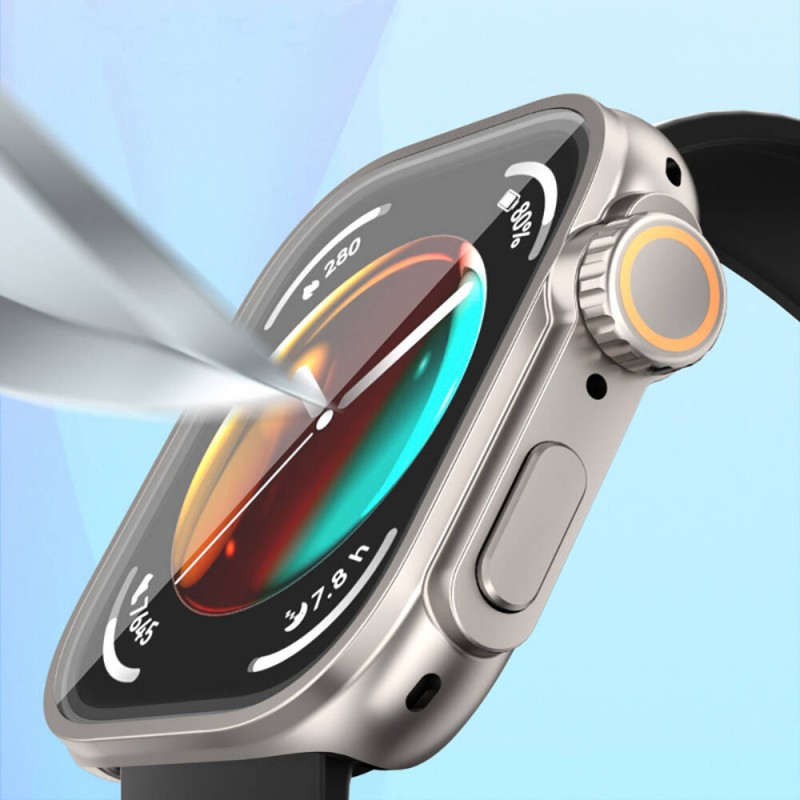 Bal-z Huawei Watch Fit 3 to Apple Watch Ultra 49mm Kasa Dönüştürücü ve Ekran Koruyucu  Watch Gard 33