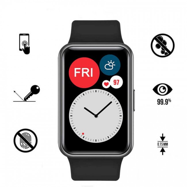 Huawei Watch Fit Zore PMMA Pet Saat Ekran Koruyucu Huawei Watch Fit Zore PMMA Pet Saat Ekran Koruyucu