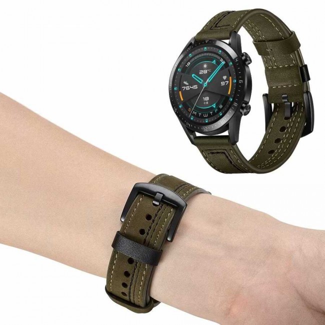 Huawei Watch GT 3 42mm KRD-19 Deri Kordon Huawei Watch GT 3 42mm KRD-19 Deri Kordon