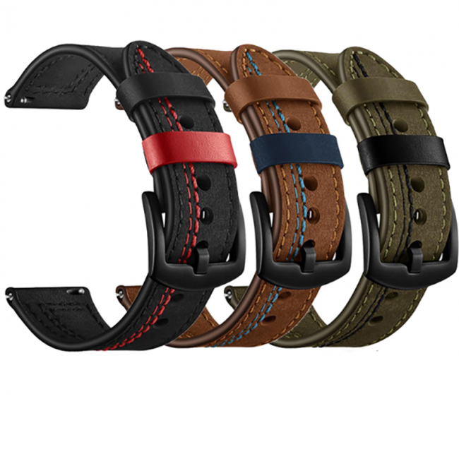 Huawei Watch GT 3 42mm KRD-19 Deri Kordon Huawei Watch GT 3 42mm KRD-19 Deri Kordon