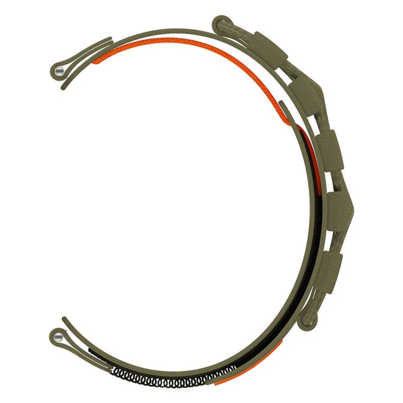 Bal-z Huawei Watch GT 3 42mm  KRD-112 20mm Orbital Örgülü Halat Tasarımlı Naylon Kumaş Hasır Kordon