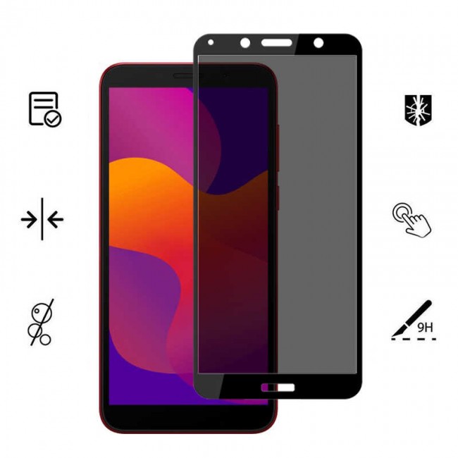 Huawei Y5P Zore New 5D Privacy Temperli Ekran Koruyucu Huawei Y5P Zore New 5D Privacy Temperli Ekran Koruyucu