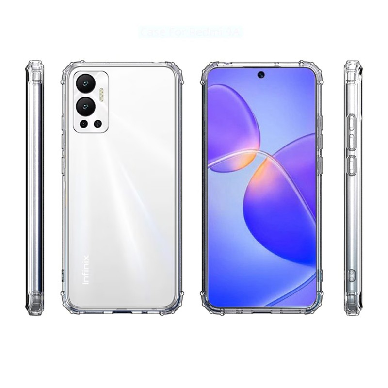 Bal-z İnfinix Hot 12 Kılıf  2mm Anti Shock Silikon