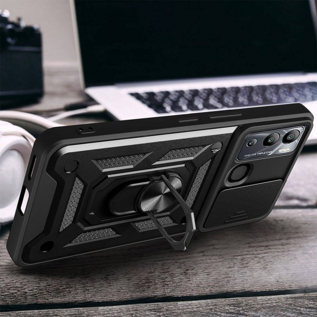 İnfinix Hot 20i Kılıf Magnetik Standlı Kamera Korumalı Zore Sürgülü Vega Kapak İnfinix Hot 20i Kılıf Magnetik Standlı Kamera Korumalı Zore Sürgülü Vega Kapak