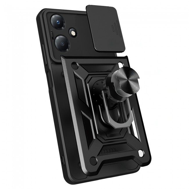 İnfinix Hot 30 Play Kılıf Magnetik Standlı Kamera Korumalı Zore Sürgülü Vega Kapak İnfinix Hot 30 Play Kılıf Magnetik Standlı Kamera Korumalı Zore Sürgülü Vega Kapak