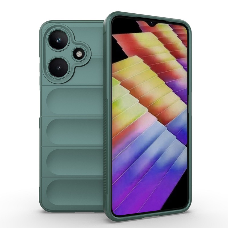 Bal-z İnfinix Hot 30i Kılıf Esnek TPU Oyuklu Arka Yüzey Tasarımlı Zore Etnik Silikon Kapak