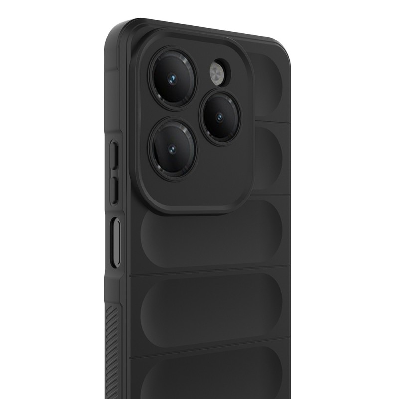 Bal-z İnfinix Hot 40 Kılıf Esnek TPU Oyuklu Arka Yüzey Tasarımlı Zore Etnik Silikon Kapak