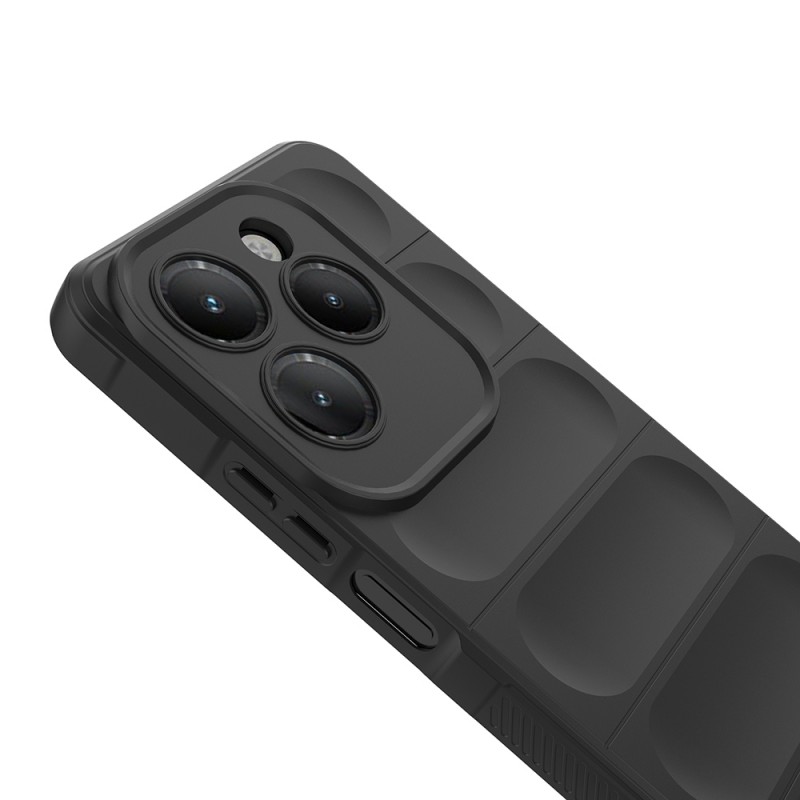 Bal-z İnfinix Hot 40 Kılıf Esnek TPU Oyuklu Arka Yüzey Tasarımlı Zore Etnik Silikon Kapak