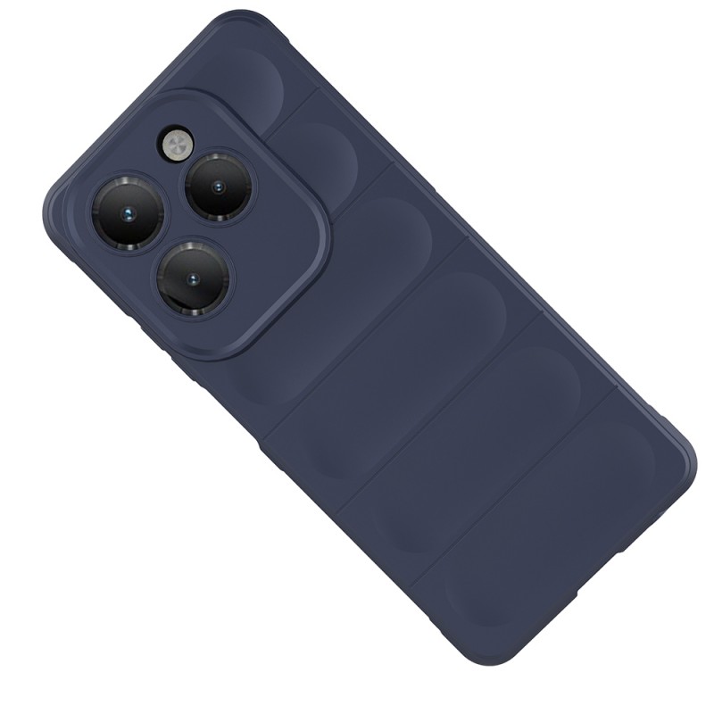 Bal-z İnfinix Hot 40 Kılıf Esnek TPU Oyuklu Arka Yüzey Tasarımlı Zore Etnik Silikon Kapak