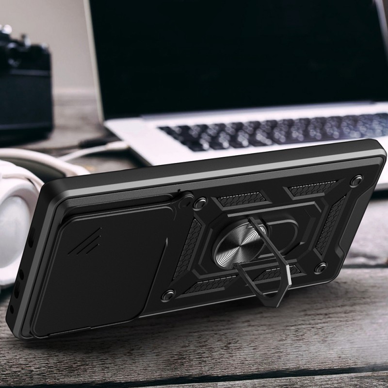 Bal-z İnfinix Note 40 Pro Kılıf Magnetik Standlı Kamera Korumalı Zore Sürgülü Vega Kapak