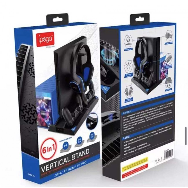 iPega PG-P4009 Playstation 4 Şarj İstasyonu ve Kulaklık Standı iPega PG-P4009 Playstation 4 Şarj İstasyonu ve Kulaklık Standı