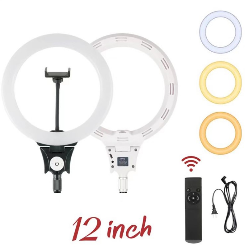 Bal-z Jmary FM-12R Kumandalı 30cm Işıklı Telefon Tutucu Ring Light