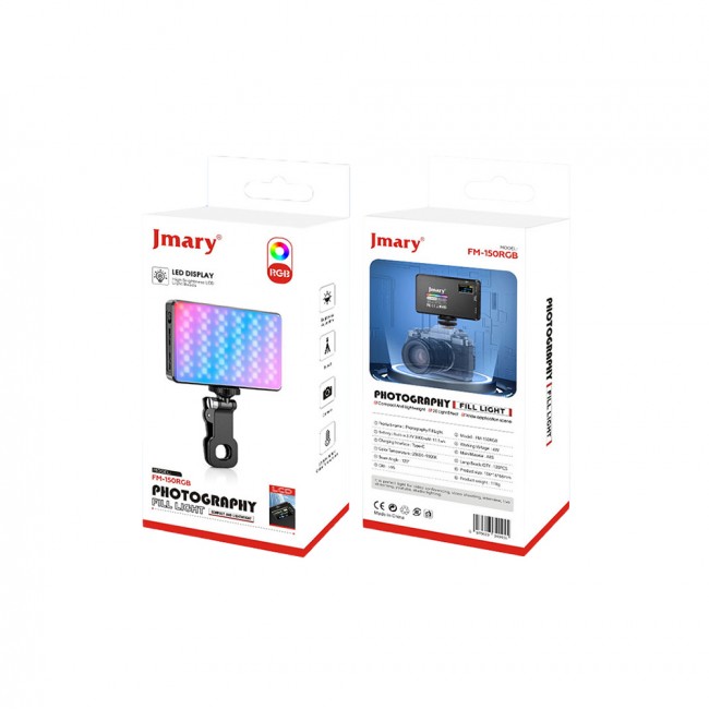 Jmary FM-150RGB RGB Led Telefon-Kamera Üstü Aydınlatma Işığı Jmary FM-150RGB RGB Led Telefon-Kamera Üstü Aydınlatma Işığı