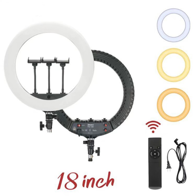 Bal-z Jmary FM-18R Uzaktan Kumandalı 43cm Işıklı Telefon Tutucu Ring Light