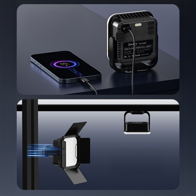 Bal-z Jmary FM-328RGB Ayarlanabilir Ayaklı Askı Aparatlı LED Panel Aydınlatma Işığı 30W