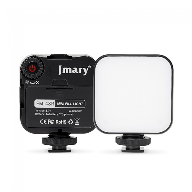 Jmary FM-48R Mini Fill Light Telefon-Kamera Üstü Pilli Aydınlatma Işığı Jmary FM-48R Mini Fill Light Telefon-Kamera Üstü Pilli Aydınlatma Işığı
