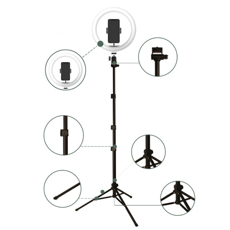 Bal-z Jmary FM-536A Bluetooth Kumandalı Tripod Telefon Tutucu Ring Light
