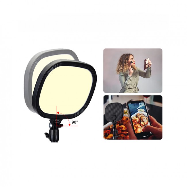 Jmary FM-58R Değiştirilebilir Ayaklı 9 inç LED Panel Aydınlatma Işığı Jmary FM-58R Değiştirilebilir Ayaklı 9 inç LED Panel Aydınlatma Işığı
