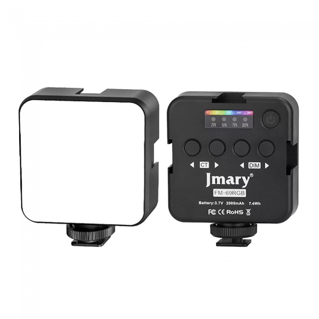 Jmary FM-69RGB RGB Led Telefon-Kamera Üstü Pilli Aydınlatma Işığı Jmary FM-69RGB RGB Led Telefon-Kamera Üstü Pilli Aydınlatma Işığı