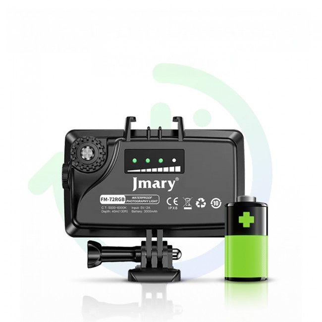 Jmary FM-72RGB IPX8 Sertifikalı RGB Su Altı Kamera Işığı Jmary FM-72RGB IPX8 Sertifikalı RGB Su Altı Kamera Işığı