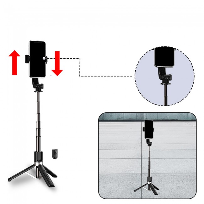 Jmary KT-219 360 Derece Dönebilen Kablosuz Kumandalı Tripod ve Selfie Çubuğu Jmary KT-219 360 Derece Dönebilen Kablosuz Kumandalı Tripod ve Selfie Çubuğu