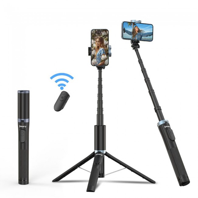 Jmary KT-259 360 Derece Dönebilen Kablosuz Kumandalı Tripod ve Selfie Çubuğu Jmary KT-259 360 Derece Dönebilen Kablosuz Kumandalı Tripod ve Selfie Çubuğu