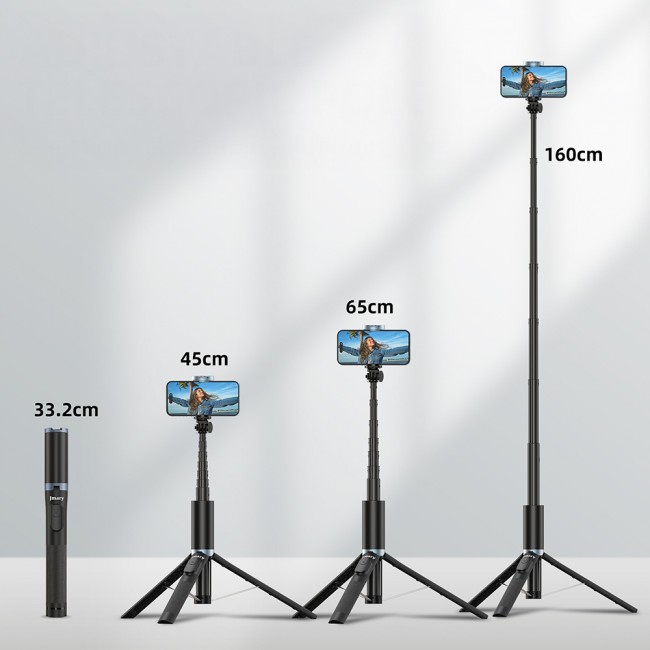 Jmary KT-259 360 Derece Dönebilen Kablosuz Kumandalı Tripod ve Selfie Çubuğu Jmary KT-259 360 Derece Dönebilen Kablosuz Kumandalı Tripod ve Selfie Çubuğu