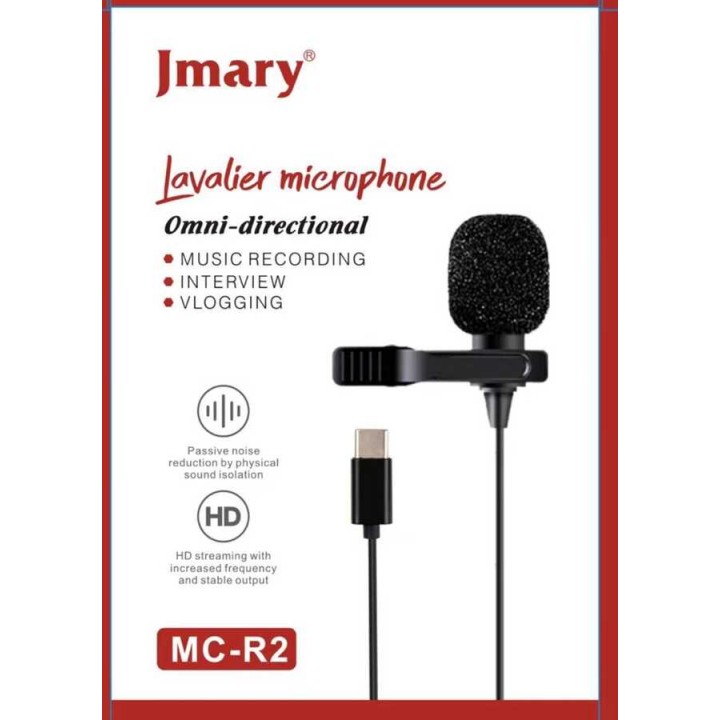 Jmary MC-R2 Type-C Canlı Yayın Yaka Mikrofon