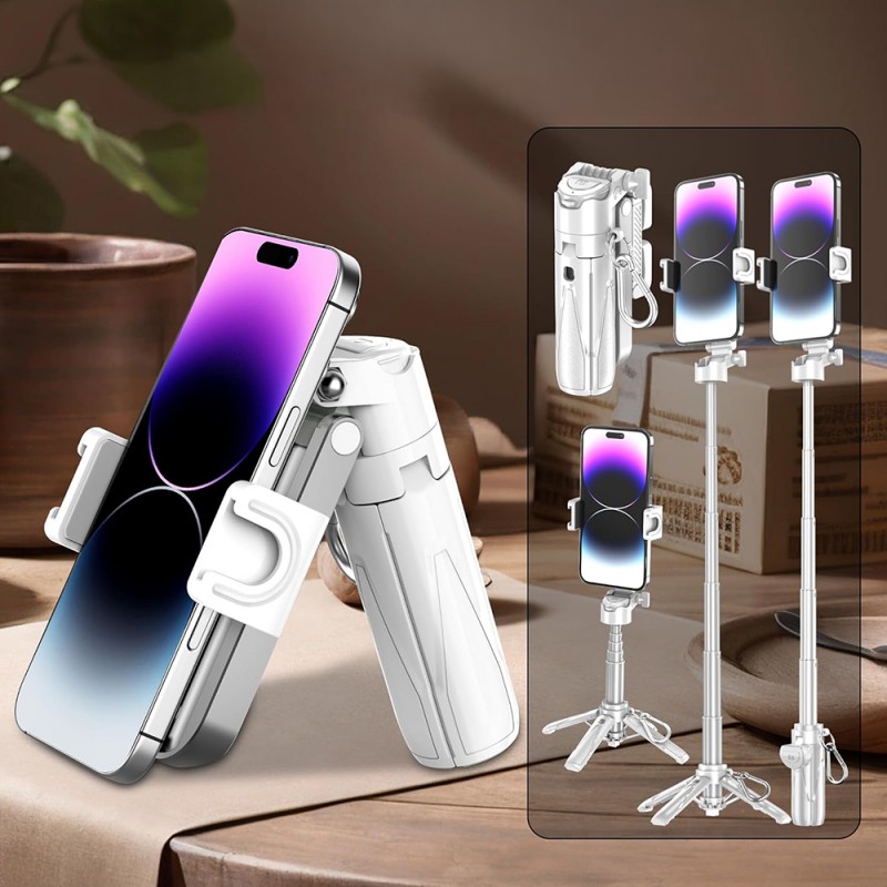 Bal-z Jmary MT-18 360 Derece Dönebilen Kumandalı Selfie Çubuğu ve Tripod