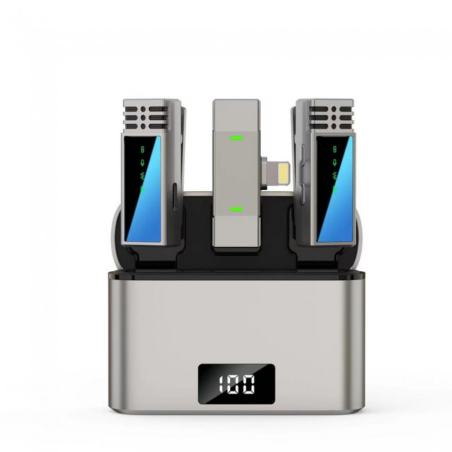 Jmary MW-15 Lightning Portlu Kablosuz Yaka Mikrofonu Jmary MW-15 Lightning Portlu Kablosuz Yaka Mikrofonu